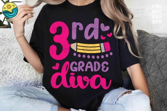 3rd Grade Diva SVG, Back to School SVG: A Fun and Functional Design for Educators and Parents