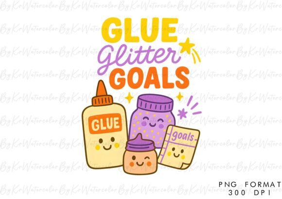 Back to School Glitter Goals PNG: A Versatile Digital Asset for Creative and Productive Workflows