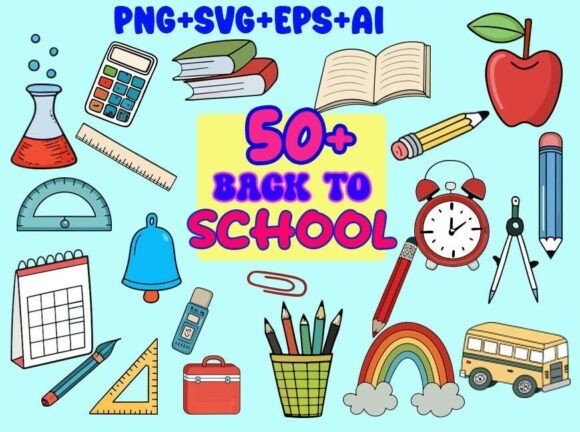 Back to School Png, Svg, and School Clipart: A Creative Resource for Educators and Designers