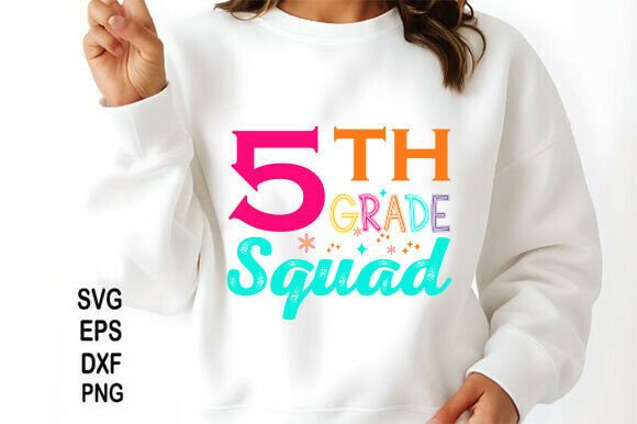 Fifth Grade Squad PNG, Back to School: A Digital Resource for Creative Projects