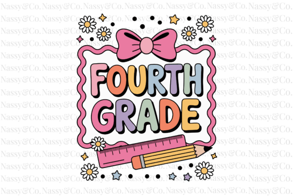 Fourth Grade Back to School PNG for Creative Projects