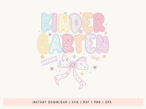 Kindergarten, Back to School SVG Design: A Creative Resource for Entrepreneurs and Craft Enthusiasts