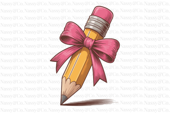 Pencil Bow Pink Girls Back to School PNG: A Versatile Asset for Modern Creatives and Entrepreneurs