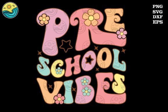 Preschool Vibes SVG, Back to School SVG: A Retro Design for Creative Projects