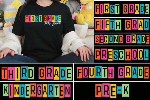 Retro Back to School PNG Bundle: A Versatile Design Resource for Creative Projects