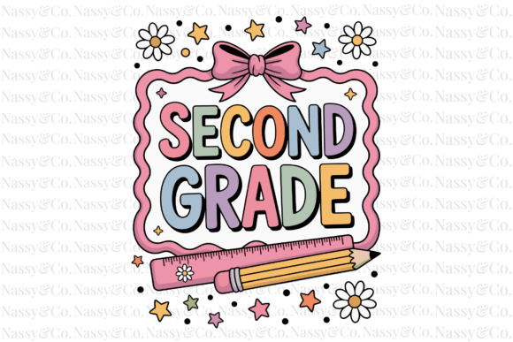 Second 2nd Grade Back to School PNG: A Versatile Design for Creative Projects
