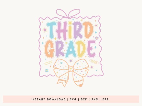 Third Grade - Funny Back to School SVG: A Versatile Design for Creative Projects