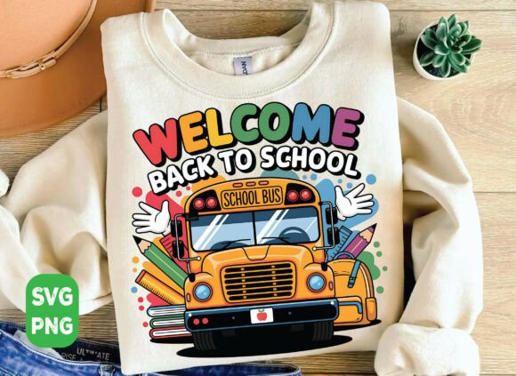 Welcome Back to School SVG and PNG Files