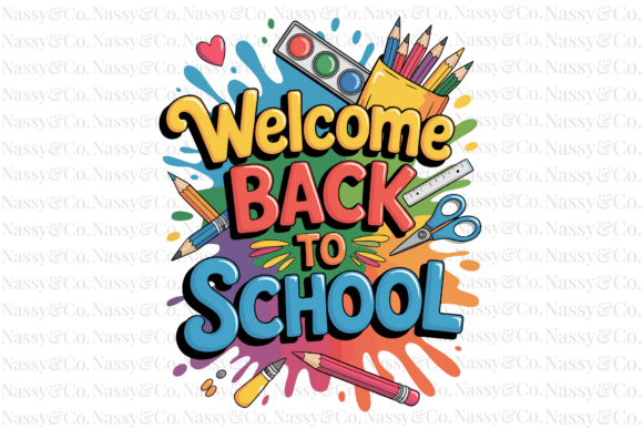 Welcome Back to School Watercolor PNG: A Versatile Creative Asset for Designers and Creators